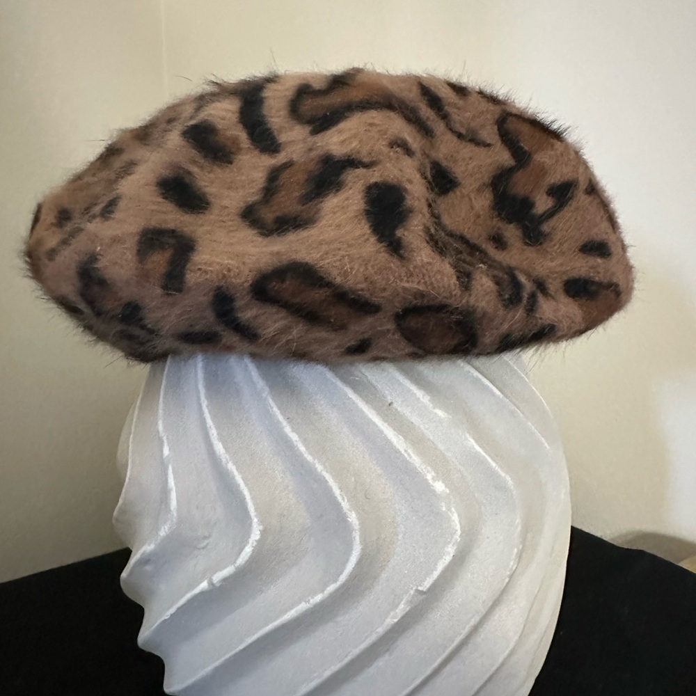 Leopard Print Beret